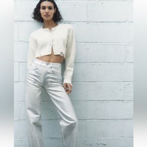 ZARA BOY JEANS IN SILVER